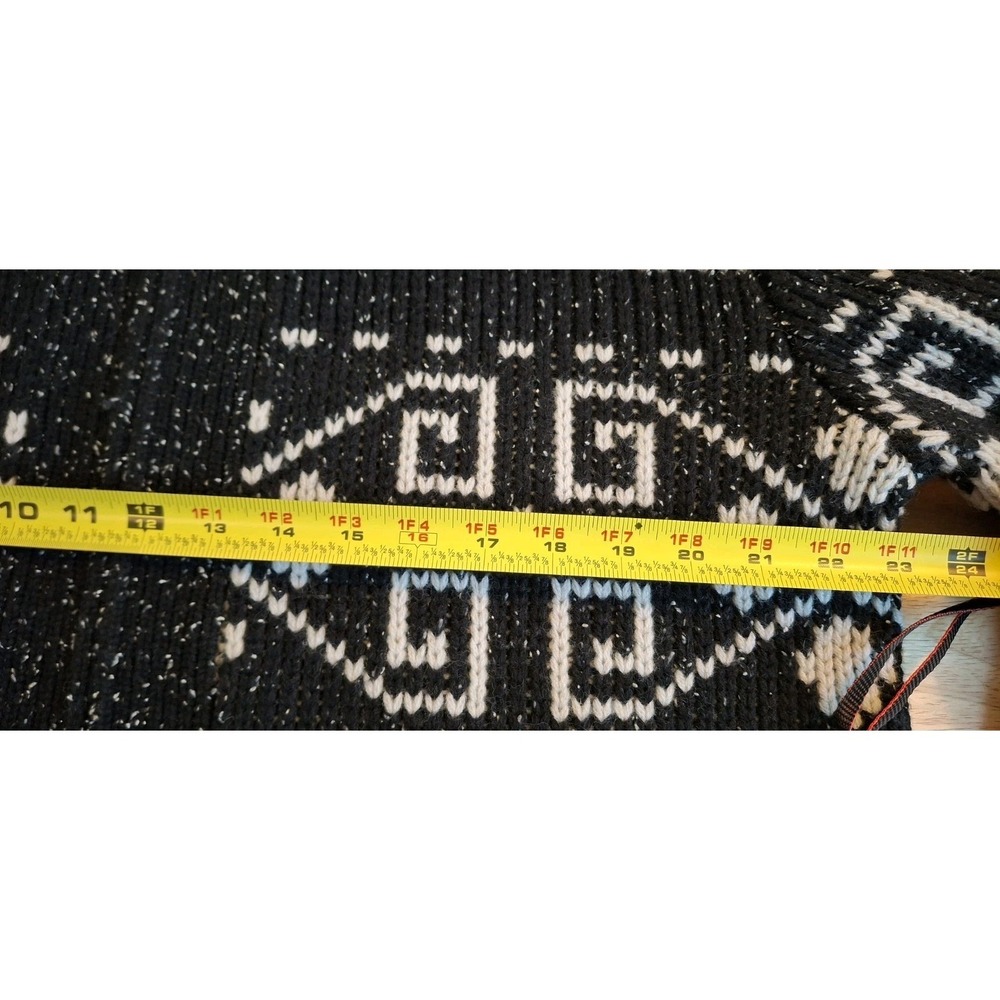 NWT Pendleton Black WESTERLEY DONEGAL FULL-ZIP LAMBSWOOL CARDIGAN Sweater Men XL - Picture 5 of 9